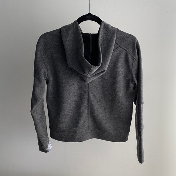 Forever 21 Charcoal Zip up with Hood - Picture 2 of 4